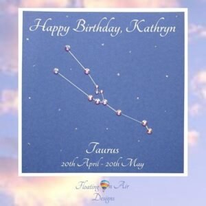 Luxury Taurus Starsign Card