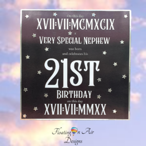 Roman Numerals date card