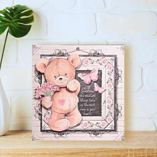 Adorable Teddy Bear Hugs Message - 3 designs & choice of messages - Image 4