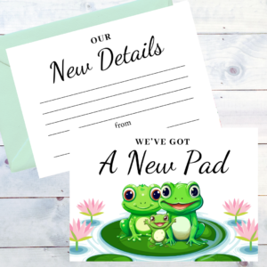 Double sided New Home Postcards - New Pad design